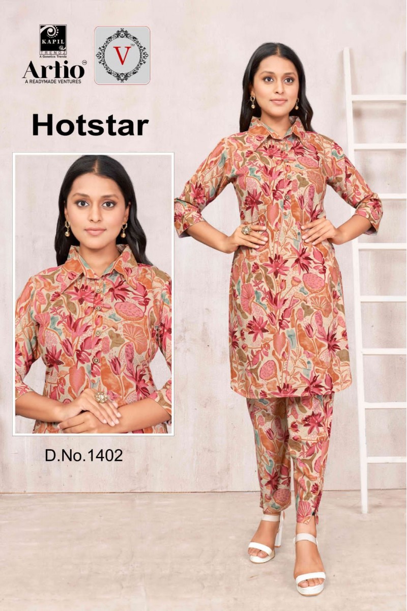 Artio Hotstar-1402 Designer Size Set Women Wear Co-Ord Catalogue Set