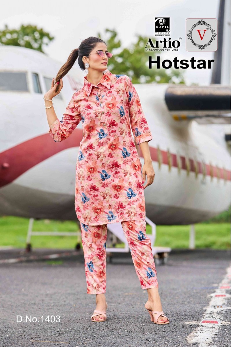 Artio Hotstar-1403 Designer Size Set Women Wear Co-Ord Catalogue Set