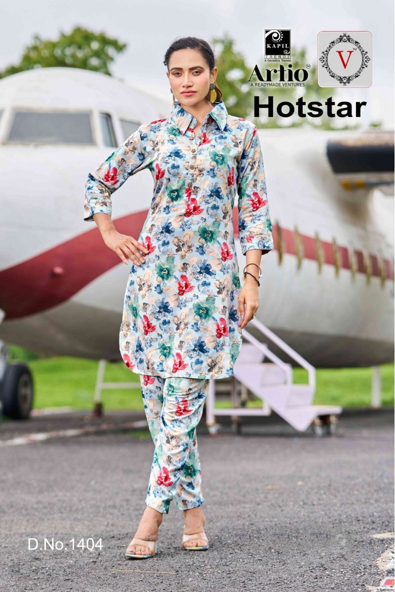 Artio Hotstar-1404 Designer Size Set Women Wear Co-Ord Catalogue Set