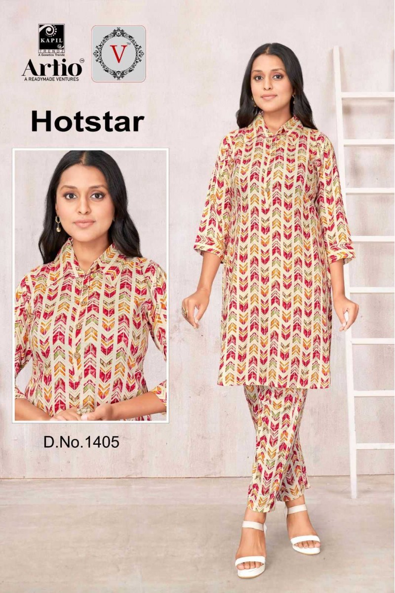 Artio Hotstar-1405 Designer Size Set Women Wear Co-Ord Catalogue Set