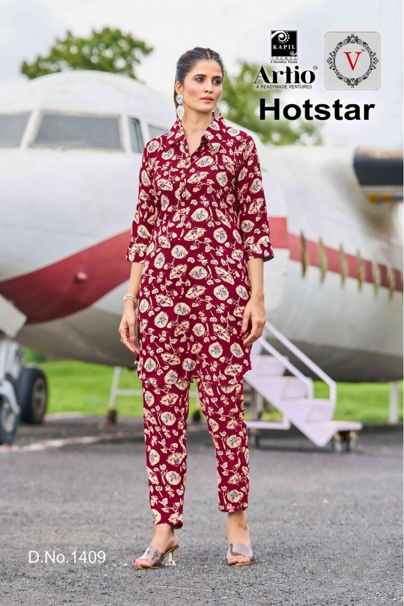 Artio Hotstar-1409 Designer Size Set Women Wear Co-Ord Catalogue Set
