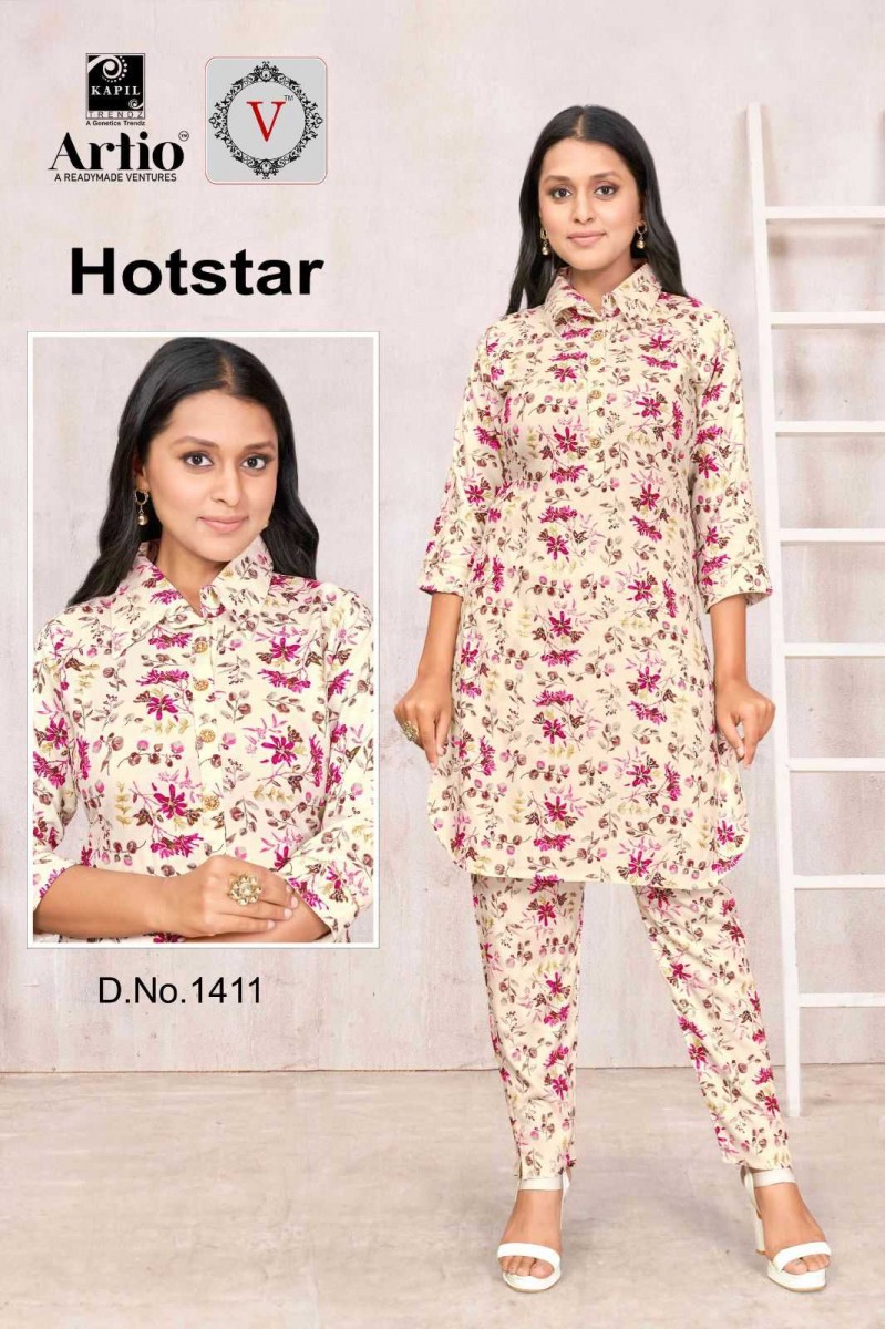 Artio Hotstar-1411 Designer Size Set Women Wear Co-Ord Catalogue Set