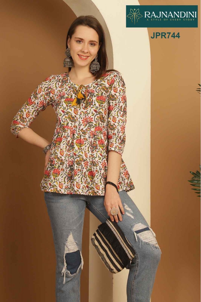 Rajnandini Melody-01 Ethnic Wear Western Cotton Latest Tops Designs