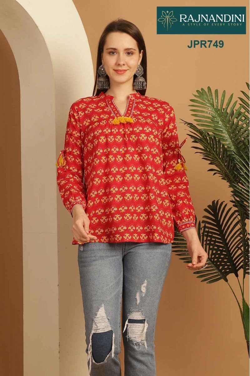 Rajnandini Melody-03 Ethnic Wear Western Cotton Latest Tops Designs