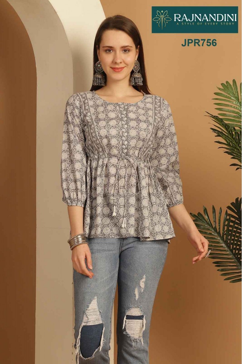Rajnandini Melody-04 Ethnic Wear Western Cotton Latest Tops Designs