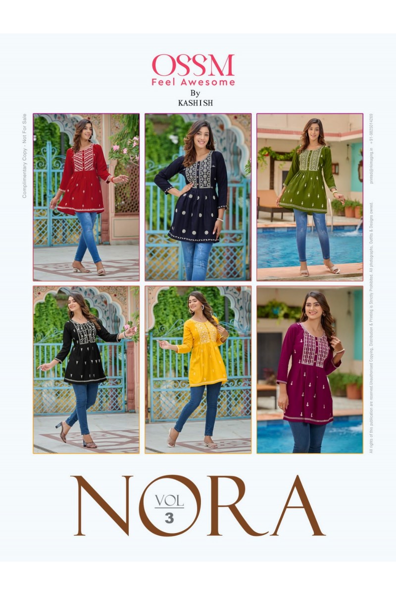 Ossm Nora Vol-3 Western Wear Short Designer Tops Set Manufacturer