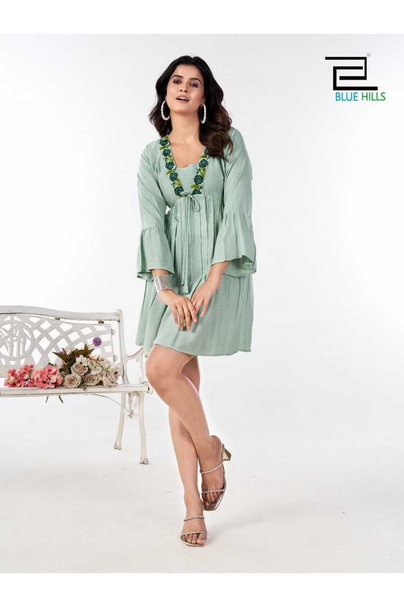 Blue Hills Paris Wholesale Stylish Rayon Beautiful Ladies Wear Tunic