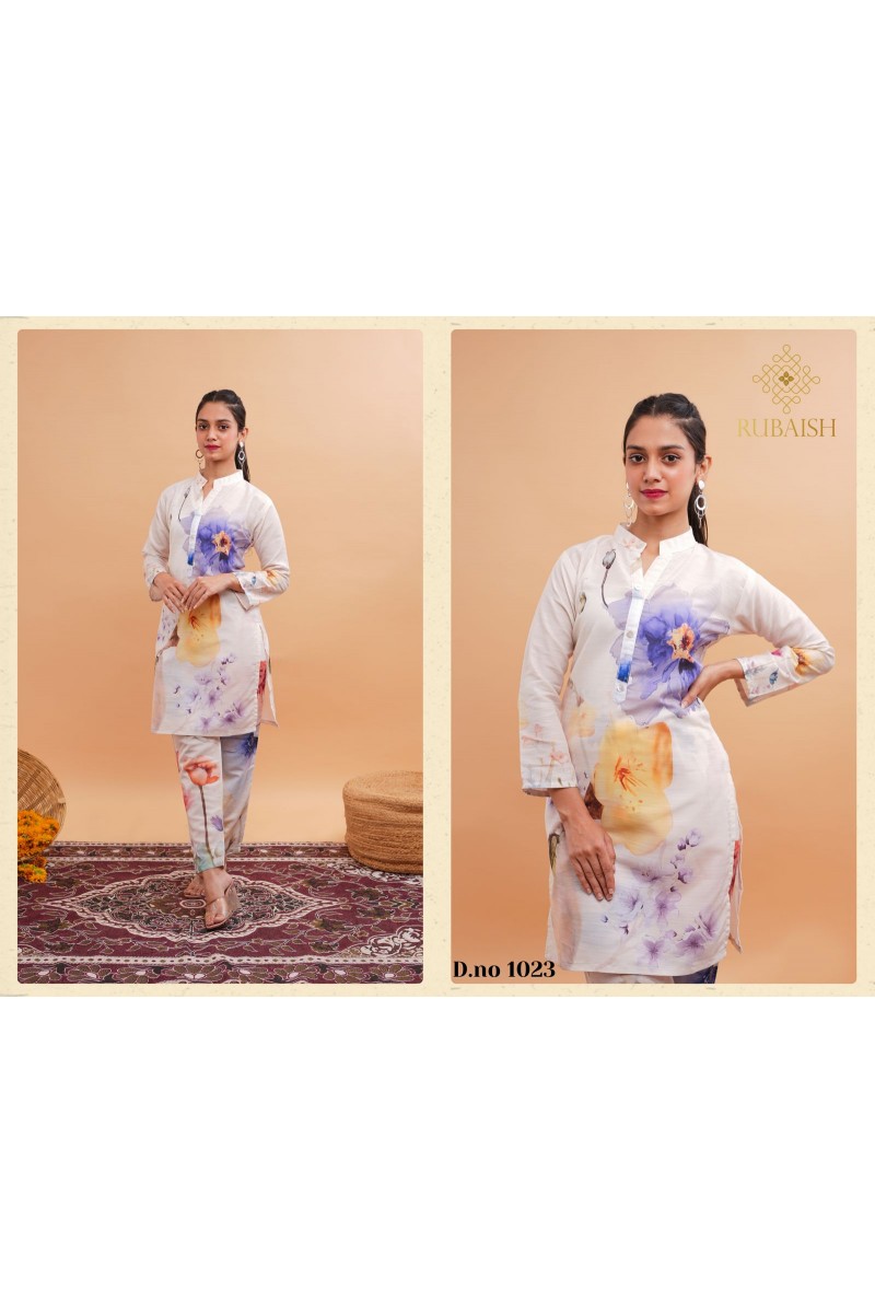 Rubaish Summer Spring Vol-24 Designer Latest Viscose Co-Ord Catalogue Set