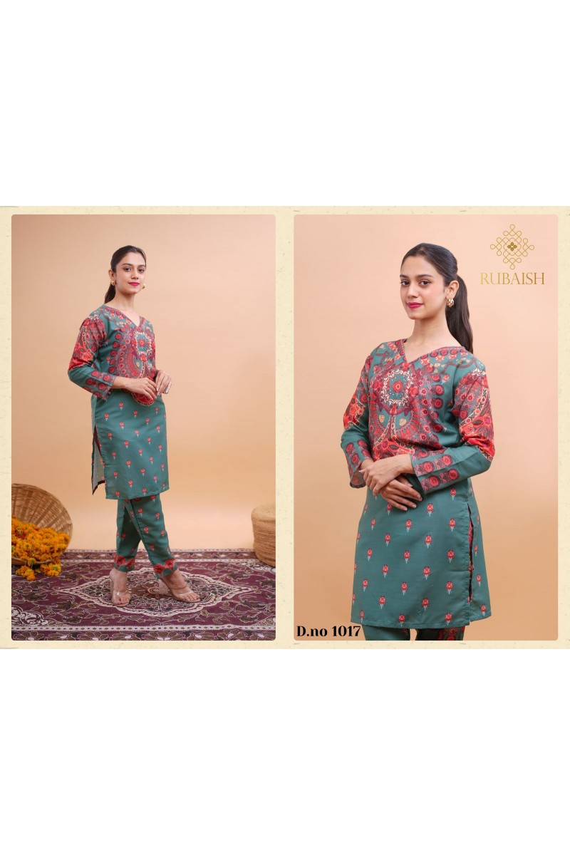 Rubaish Summer Spring Vol-24 Designer Latest Viscose Co-Ord Catalogue Set