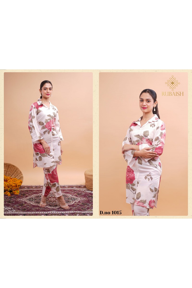 Rubaish Summer Spring Vol-24 Designer Latest Viscose Co-Ord Catalogue Set