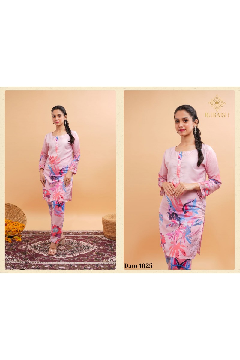 Rubaish Summer Spring Vol-24 Designer Latest Viscose Co-Ord Catalogue Set