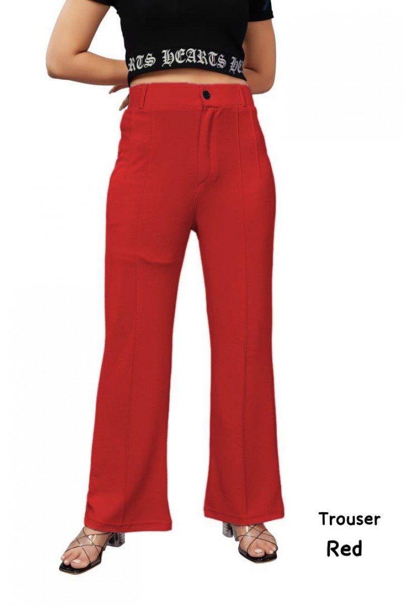 T-1001 Designer Regular Wear Wholesale Trouser Lycra Pant Collection