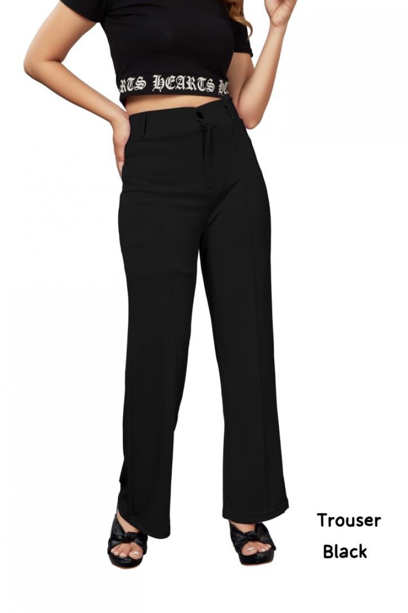 T-1001 Designer Regular Wear Wholesale Trouser Lycra Pant Collection