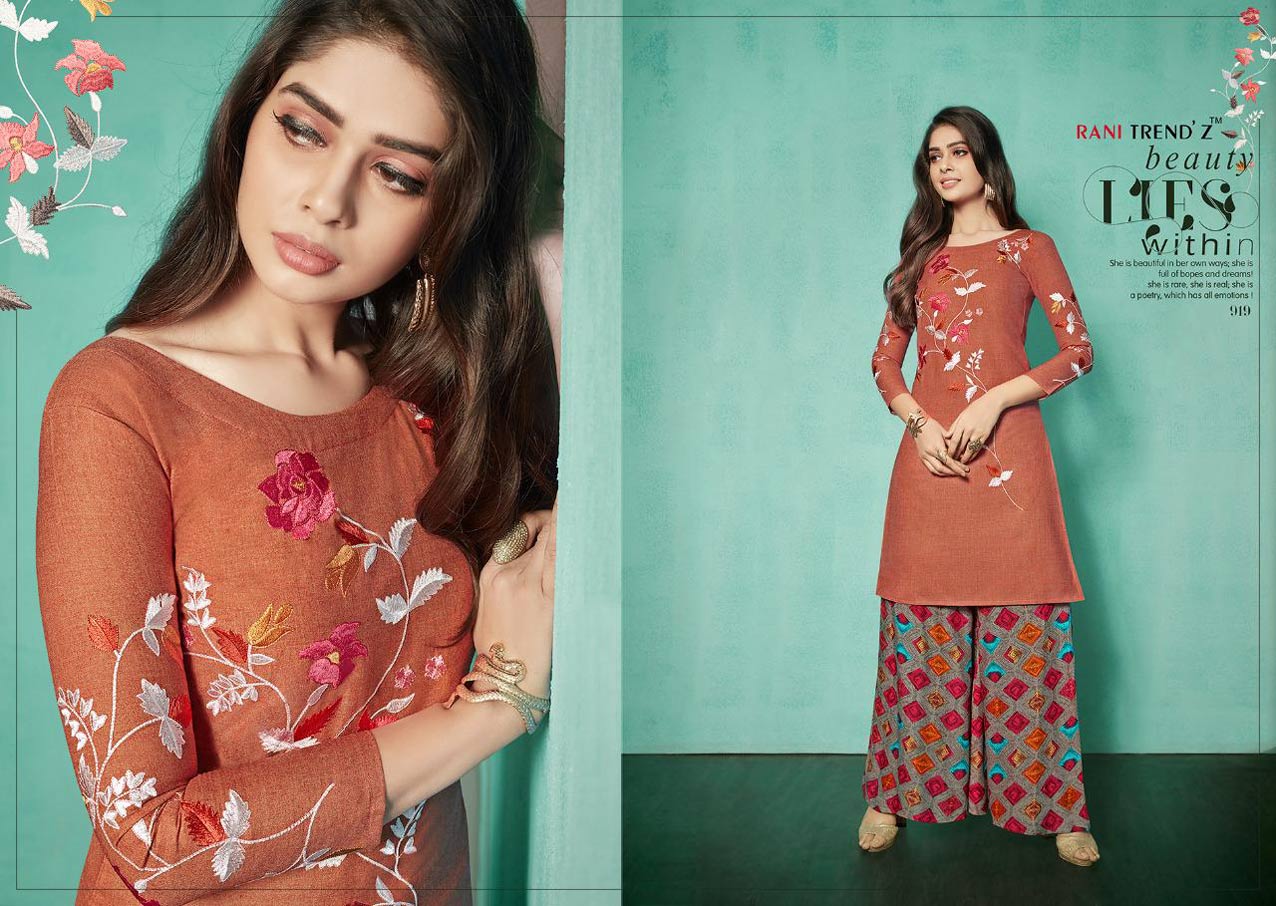 Elite Rani Trendz Rayon Palazzo Kurti Manufacturer - 