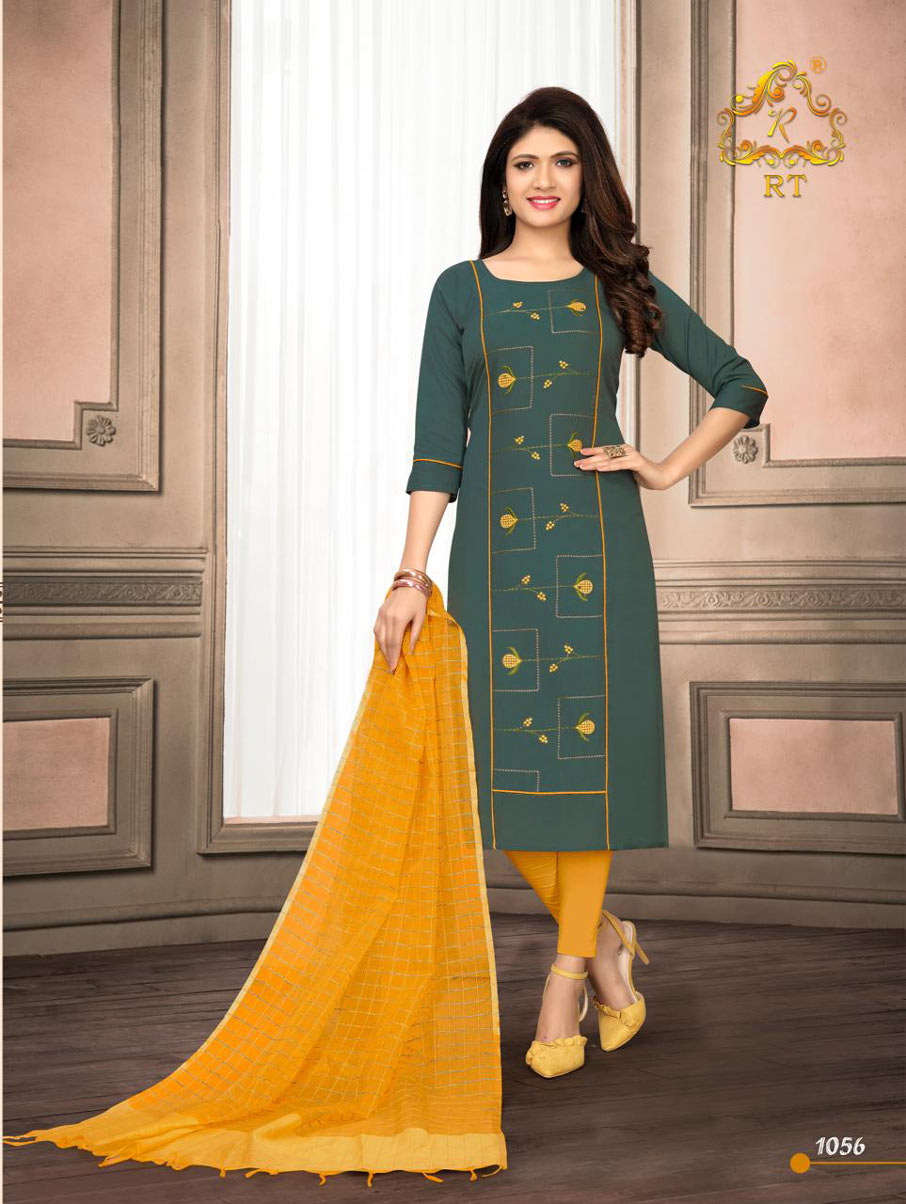 Nari Vol 9 Rijiya Trends Cotton Flex Dupatta Kurtis